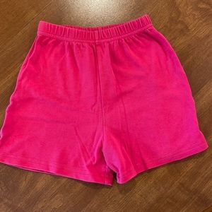 Little English Size 6 Hot Pink knit shorts
